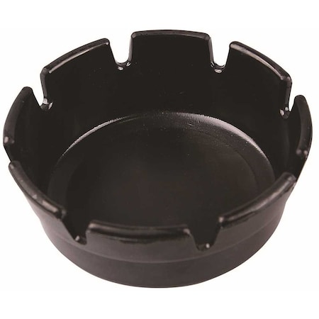 Renown PLASTIC ROUND ASHTRAY, 4X1-3/4 IN., BLACK REN05180